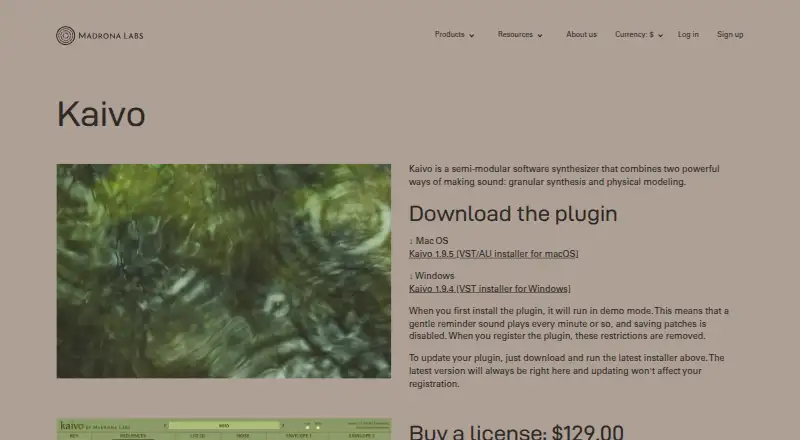 Kaivo's website