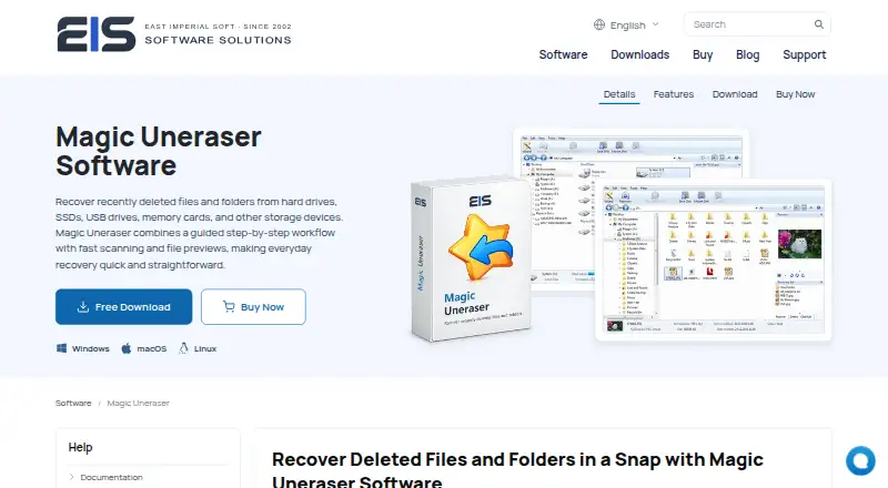 Magic Uneraser's website