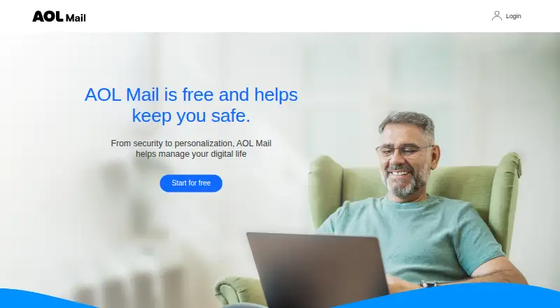 AOL Mail's website