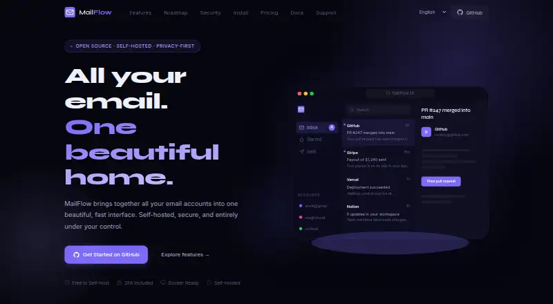 MailFlow's website