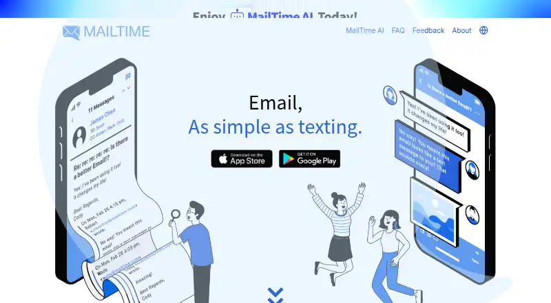 MailTime's website