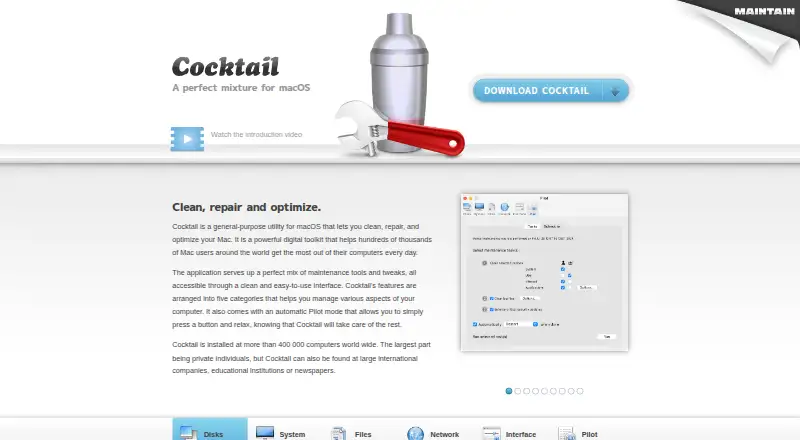 The Cocktail homepage