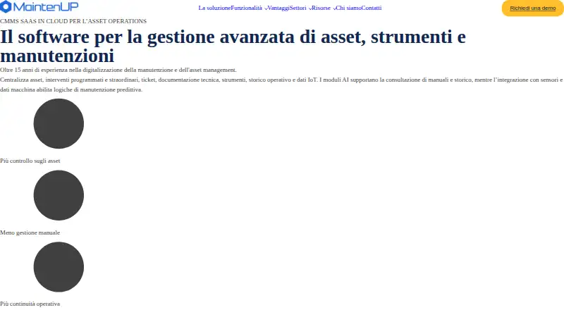 MaintenUP's website