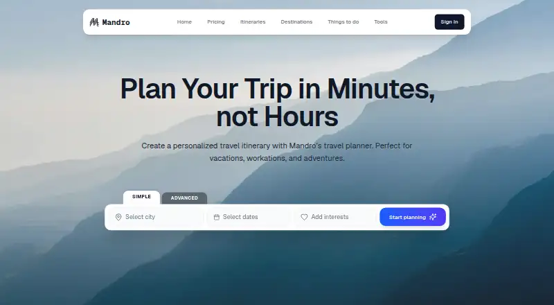 Mandro's website