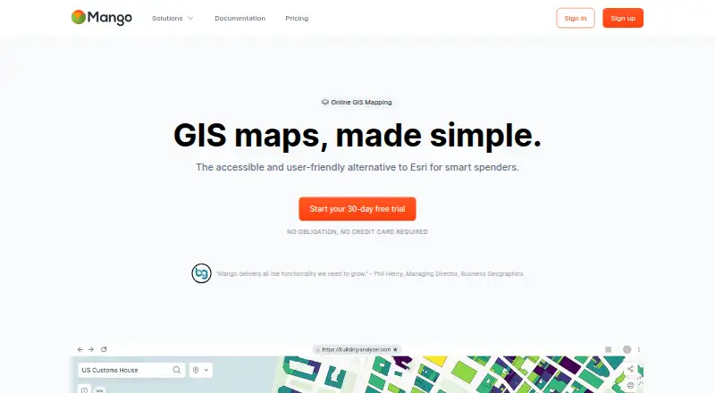Mango's website