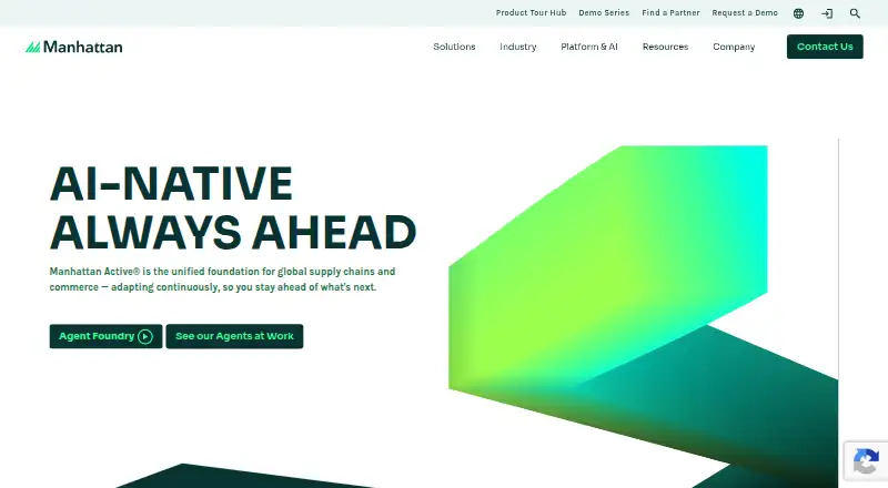 Manhattan Active Supply Chain's website