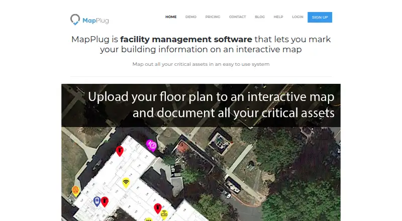 The MapPlug homepage