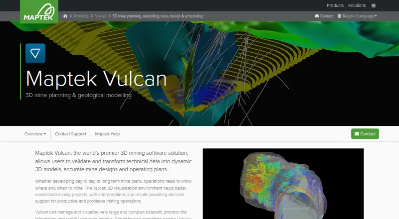 Vulcan's website