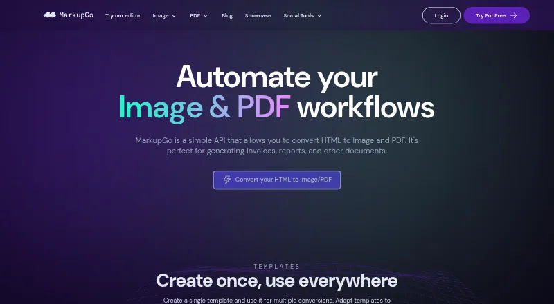 MarkupGo's website