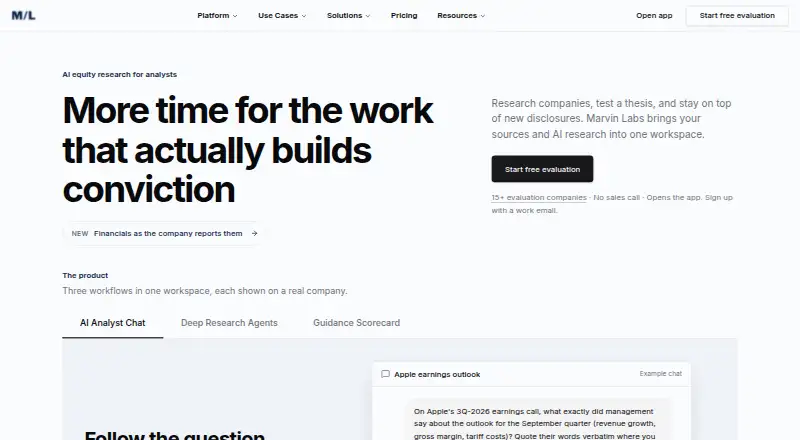 Marvin Labs's website
