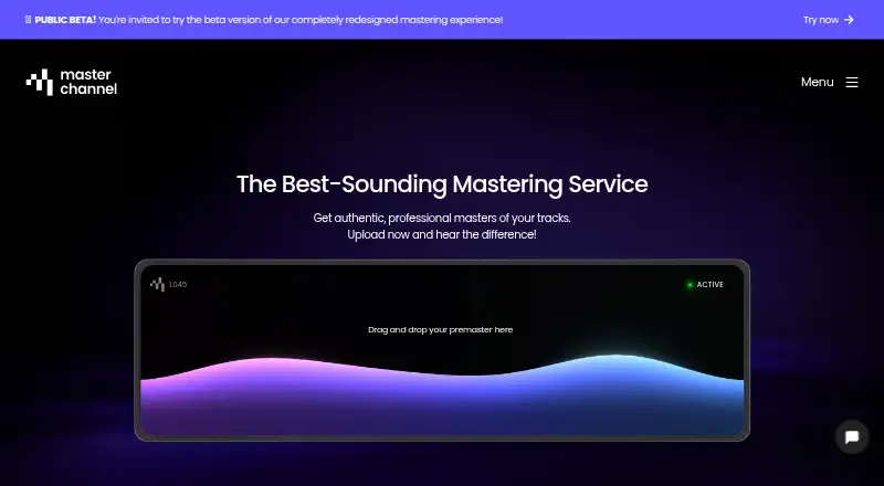 The Masterchannel homepage