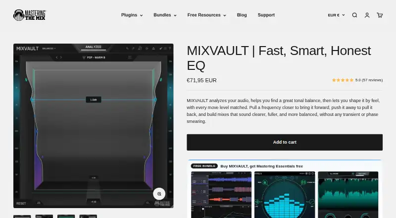 MIXVAULT's website