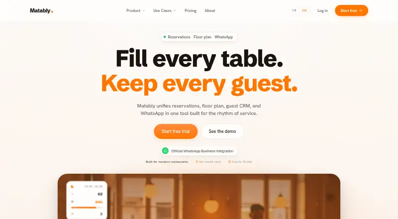Matably's website