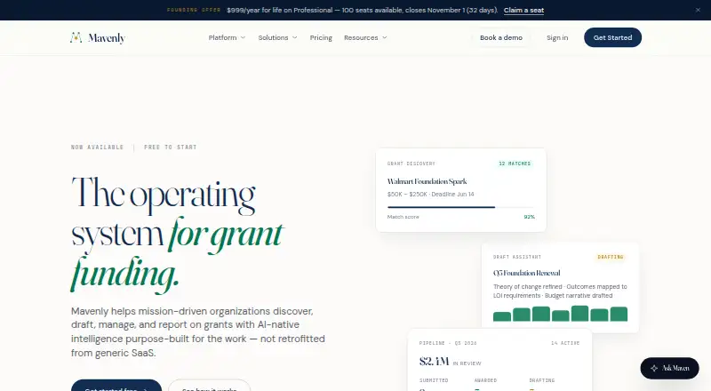 Mavenly's website