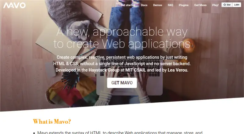The Mavo homepage