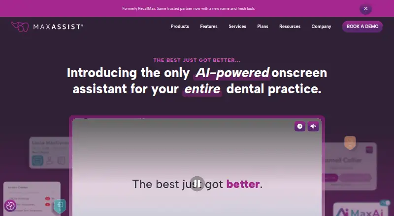 MaxAssist's website