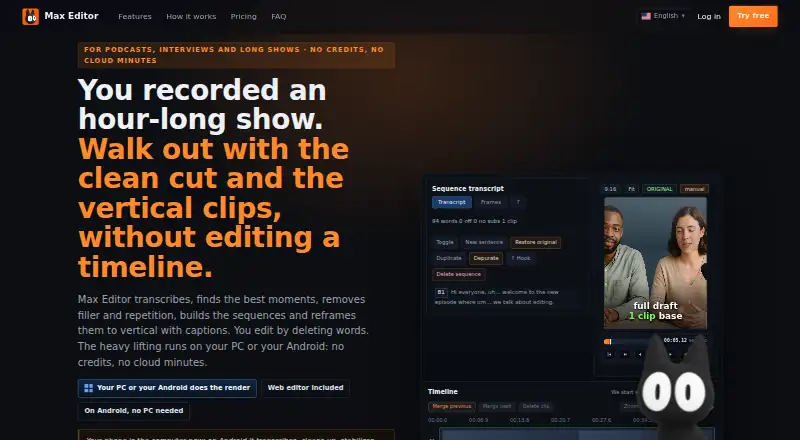 Max Editor's website