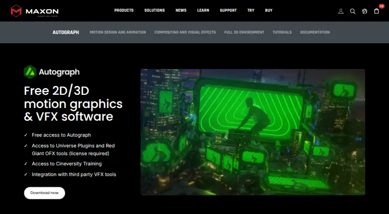 The Autograph homepage
