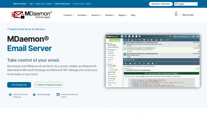 MDaemon Email Server's website