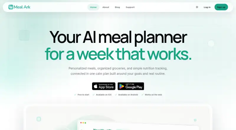 Meal Ark's website