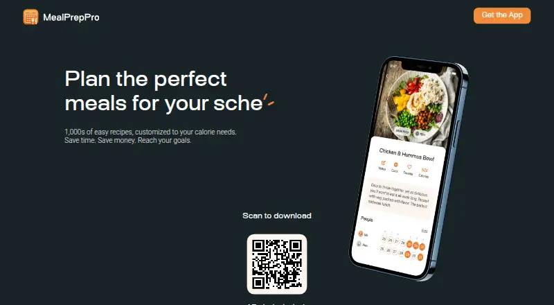 MealPrepPro's website