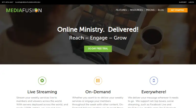 MediaFusion's website