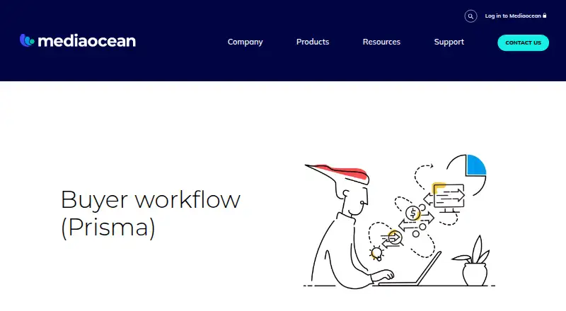 Mediaocean Prisma's website