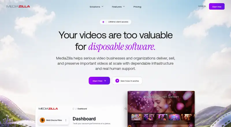 MediaZilla's website