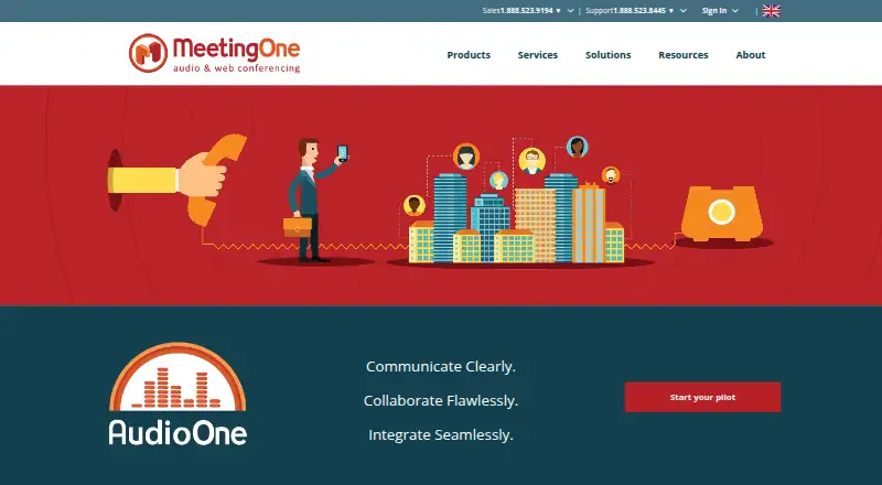AudioOne's website