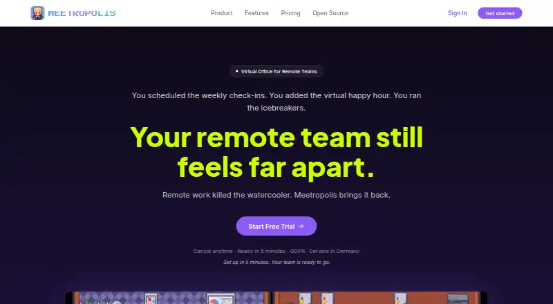 Meetropolis's website