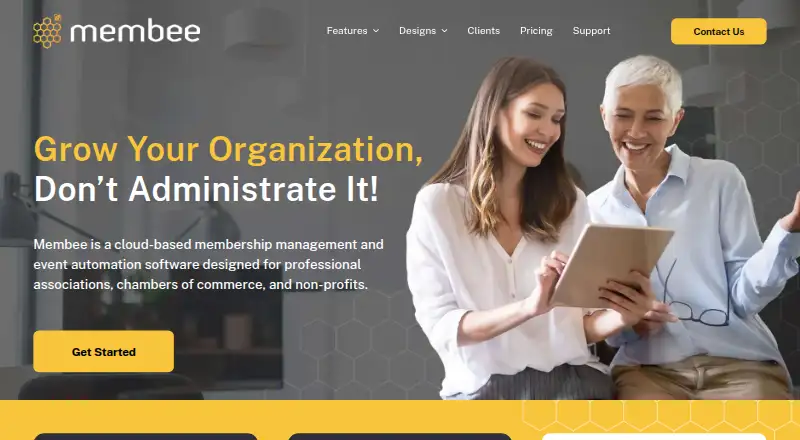 The Membee homepage