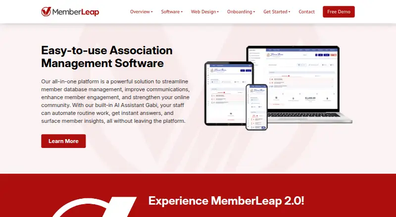 MemberLeap's website