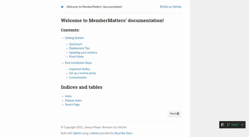 MemberMatters's website