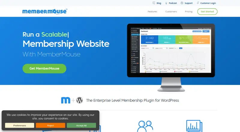 MemberMouse's website