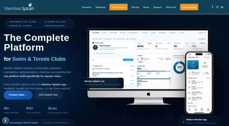 MemberSplash's website