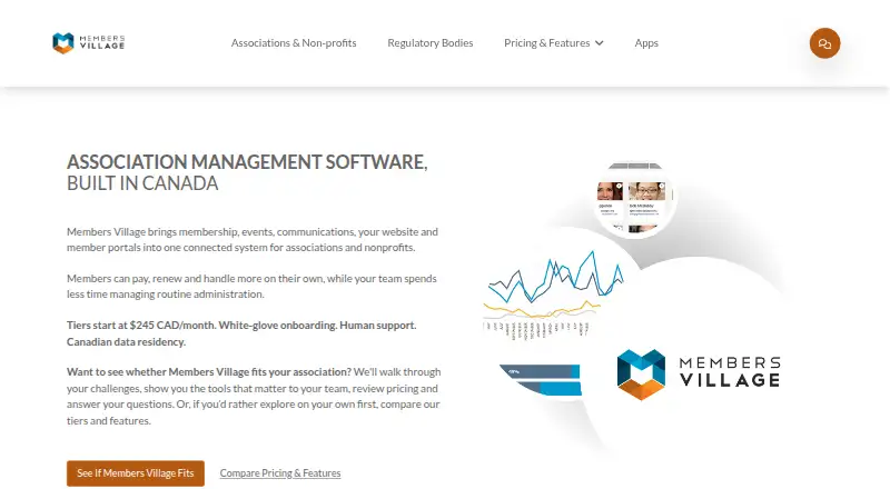 Members Village's website