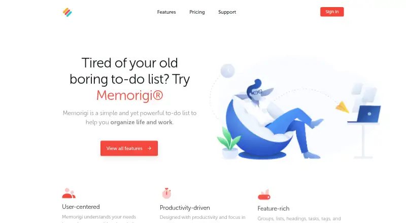Memorigi's website