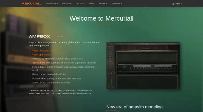 Amp ONE's website