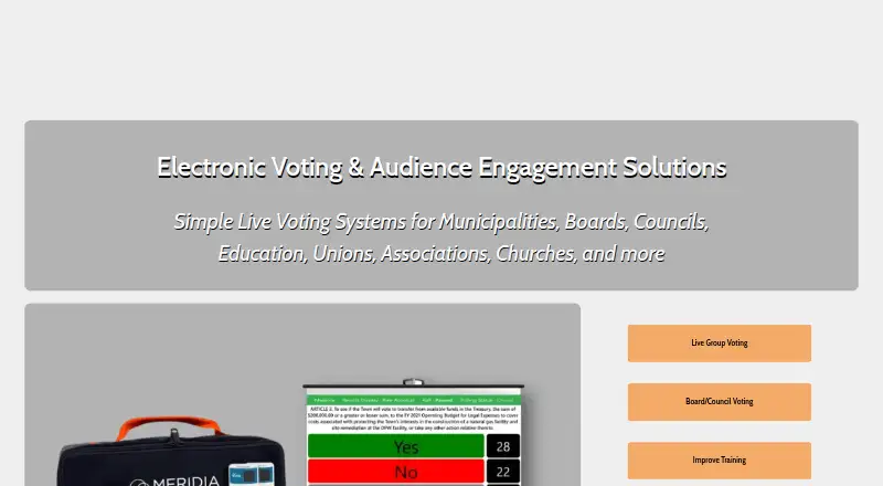 EZ-VOTE's website