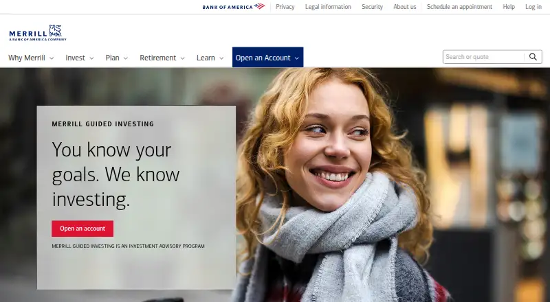 Merrill Guided Investing's website