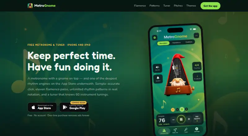 MetroGnome's website