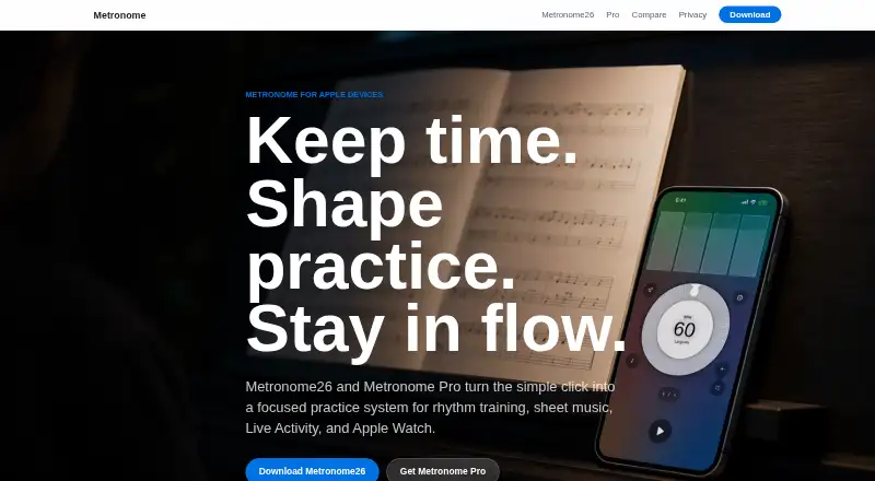 Metronome Pro's website