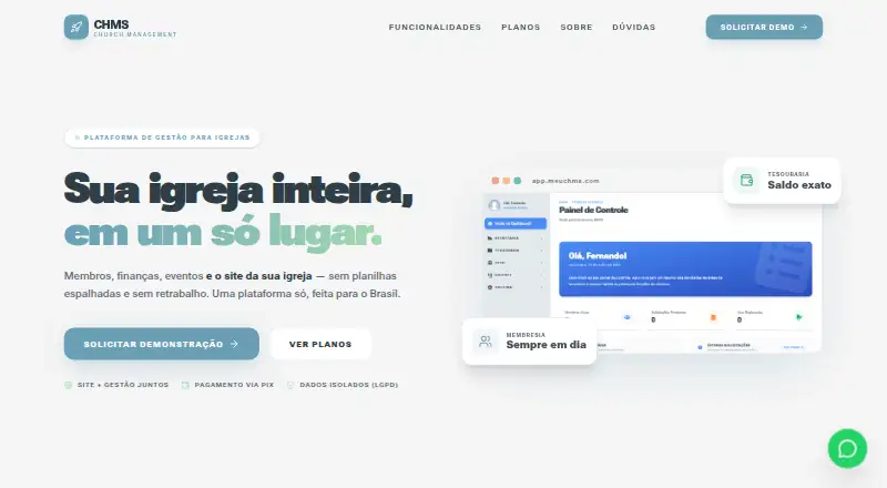 meuCHMS's website