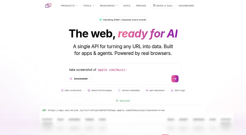 Microlink's website