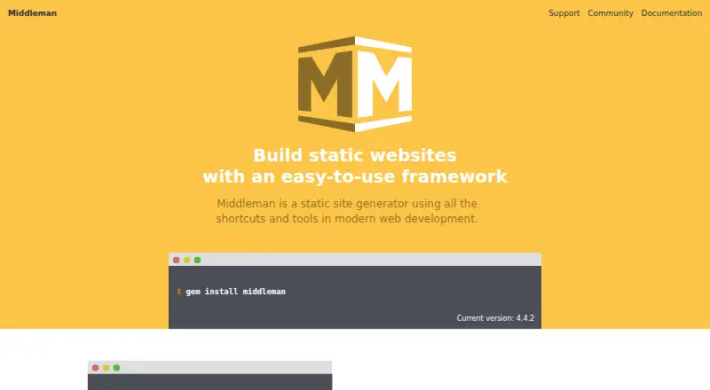 Middleman's website