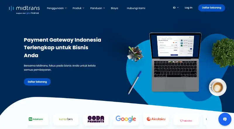 The Midtrans homepage