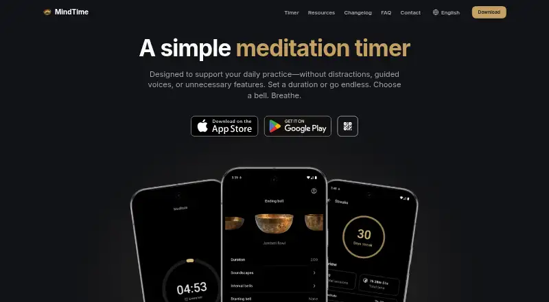 MindTime's website