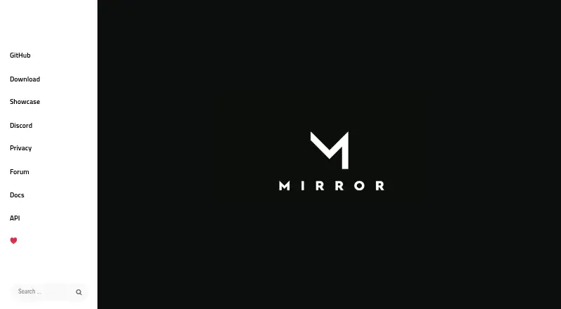 Mirror Networking's website