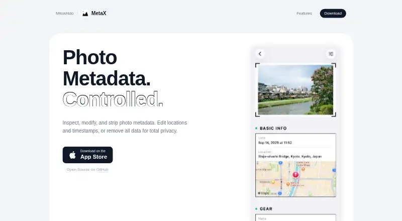 MetaX's website