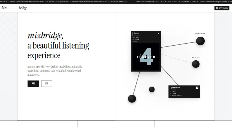 Mixbridge's website